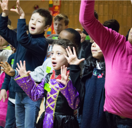 Foto van de Schoolzangdag in Anderlecht, door Koor&Stem